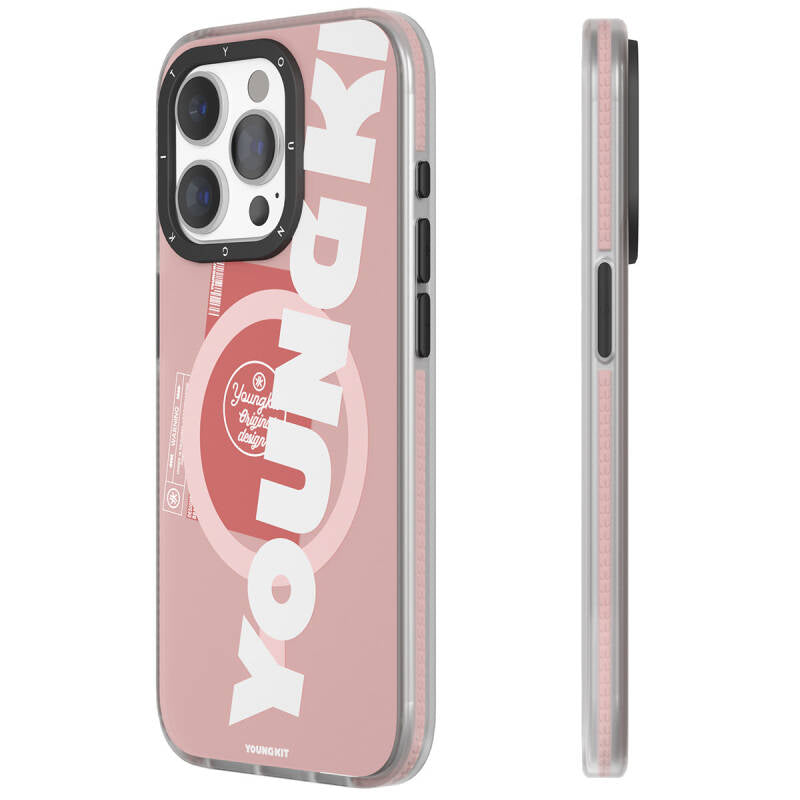 Apple iPhone 15 Kılıf Magsafe Şarj Özellikli Youngkit Yazı Temalı