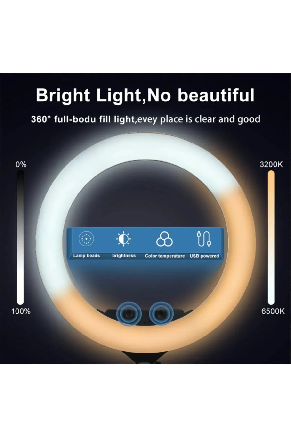 Ring Light Profosyonel Selfi Çekim Işığı