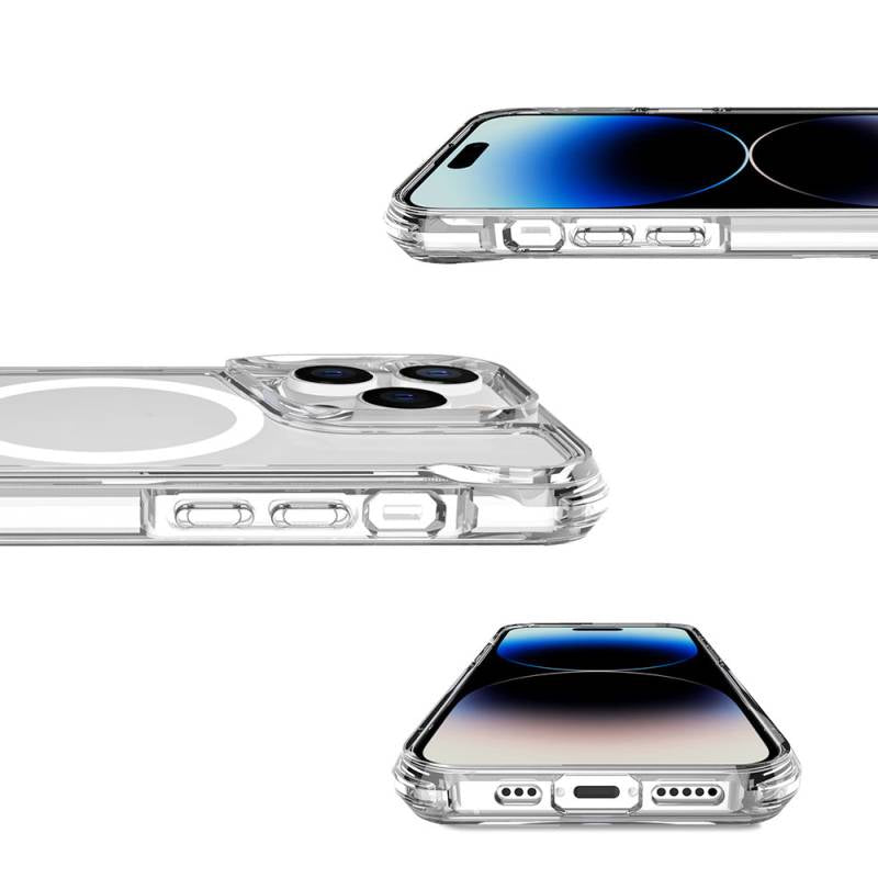 Kapak Olsun Şeffaf Magsafe li Köşe Korumalı Kılıf