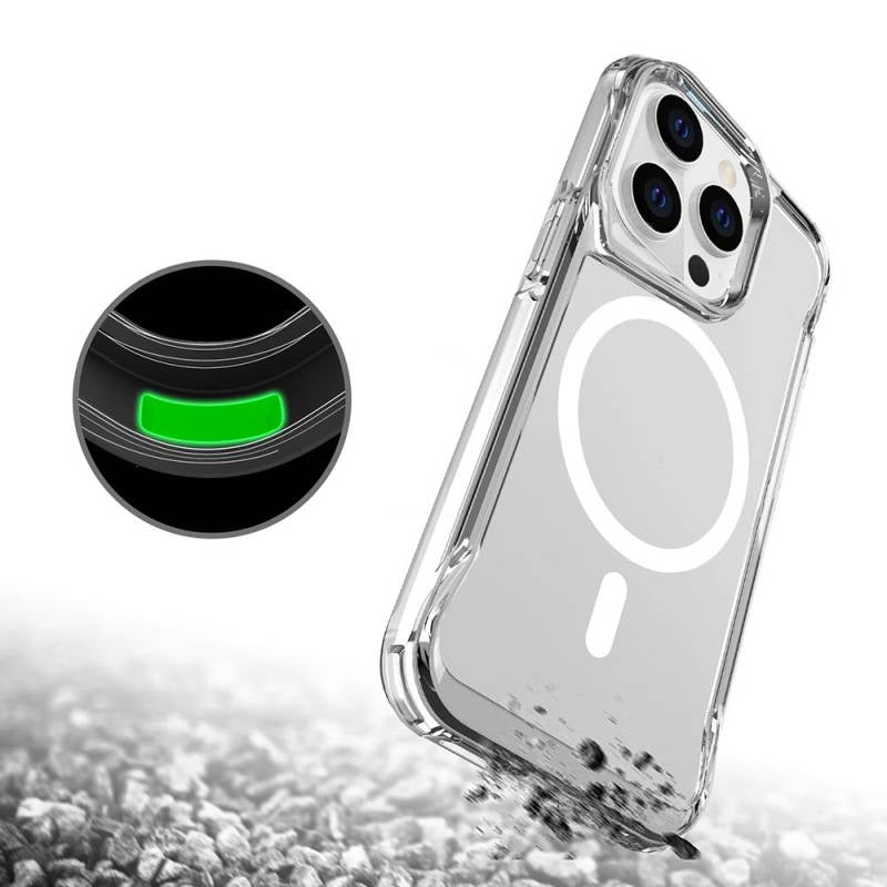 Kapak Olsun Şeffaf Magsafe li Köşe Korumalı Kılıf