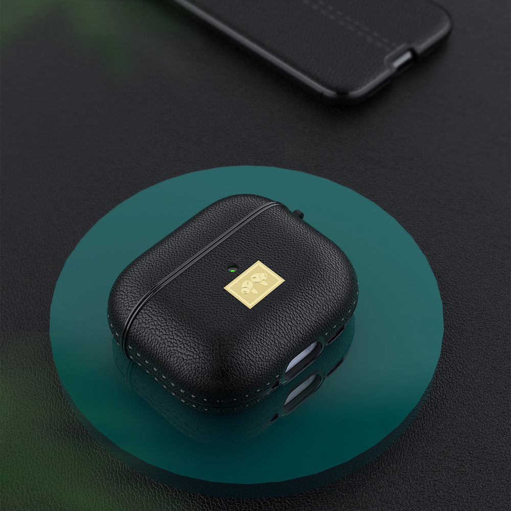 Apple Airpods 4 Kılıf Deri Görünümlü Askı Aparatlı Wlons Kılıf