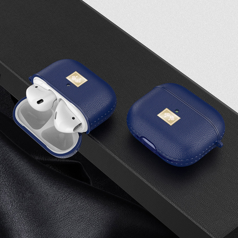 Apple Airpods 4 Kılıf Deri Görünümlü Askı Aparatlı Wlons Kılıf