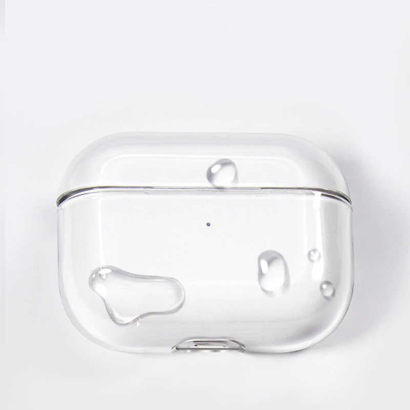 Apple Airpods Pro Kılıf Şeffaf Sert Kristal Zore Airbag 14 Kılıf