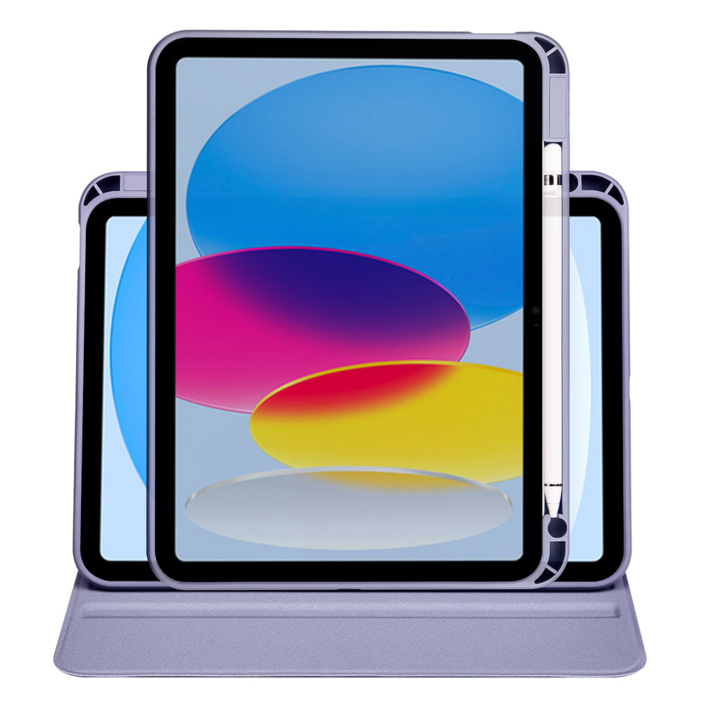 Apple iPad 10.9 2022 (10.Nesil) Kılıf Zore Termik Kalem Bölmeli Dönebilen Standlı Kılıf