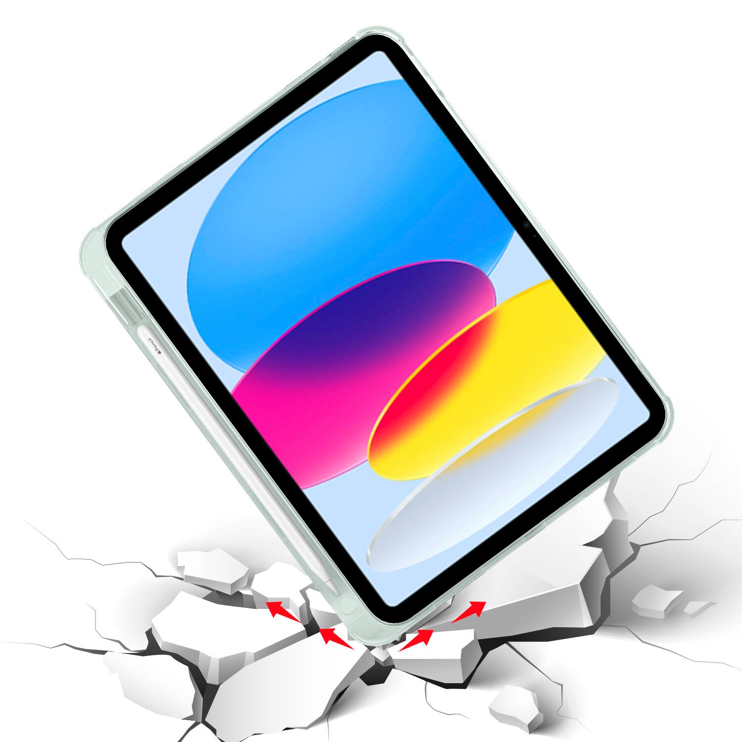 Apple iPad 10.9 2022 (10.Nesil) Kılıf Zore Tri Folding Kalem Bölmeli Standlı Kılıf