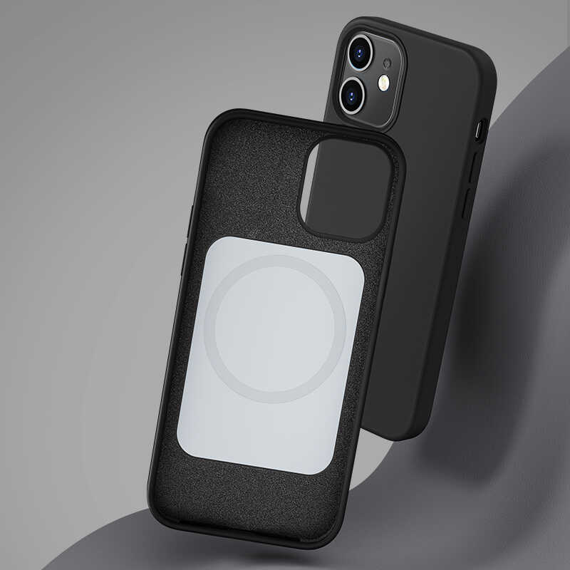 Apple iPhone 12 Kılıf Benks M-safe Magnetic Original Apple MFI Certified Silikon Kapak