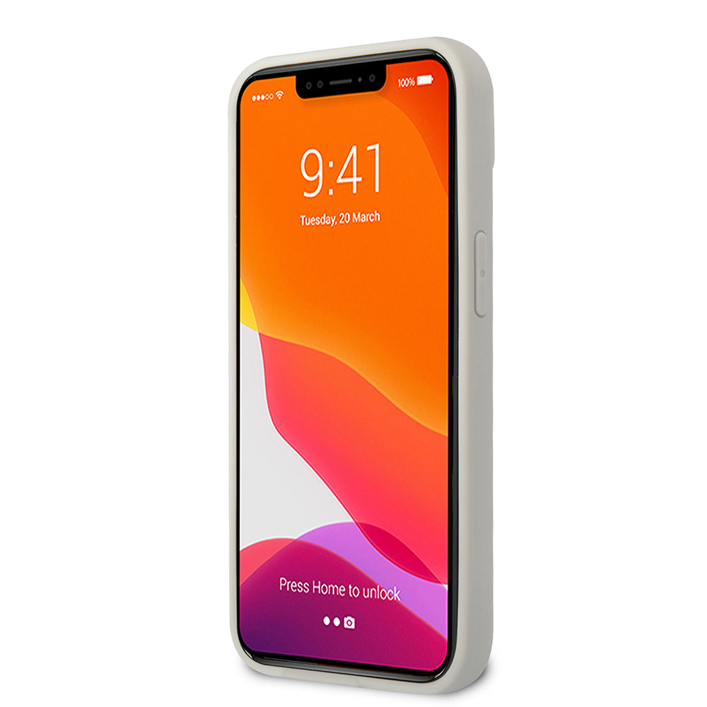 Apple iPhone 13 Kılıf Ferrari Orjinal Lisanlı Klasik Metal Logolu Karbon Dizayn Kapak