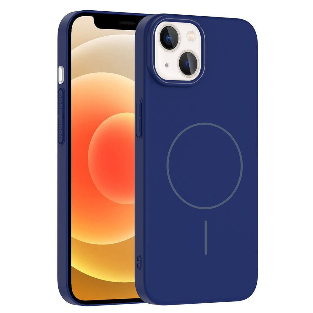 Apple iPhone 13 Kılıf M-safe Şarj Özellikli Zore Ruby Sert Kapak