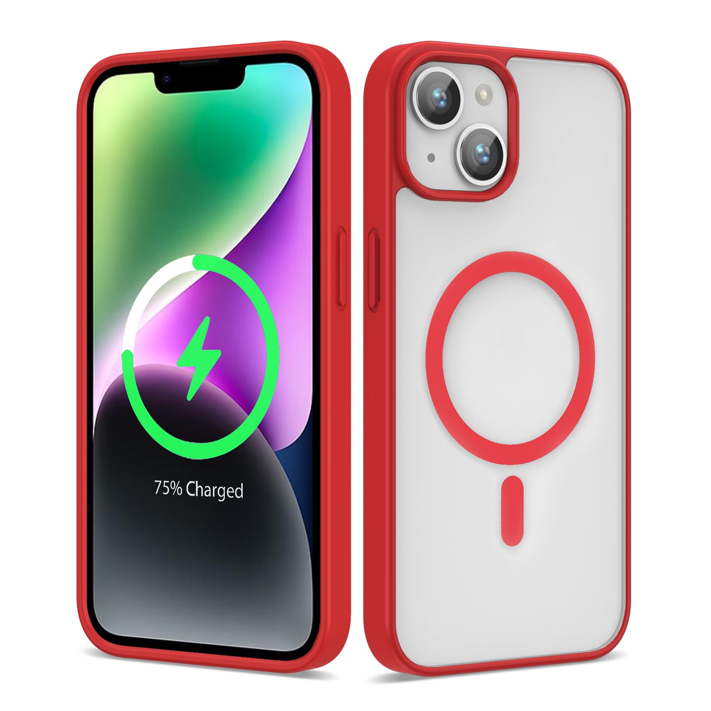 Apple iPhone 13 Kılıf M-safe Wireless Şarj Özellikli Silikon Zore Ege Kapak