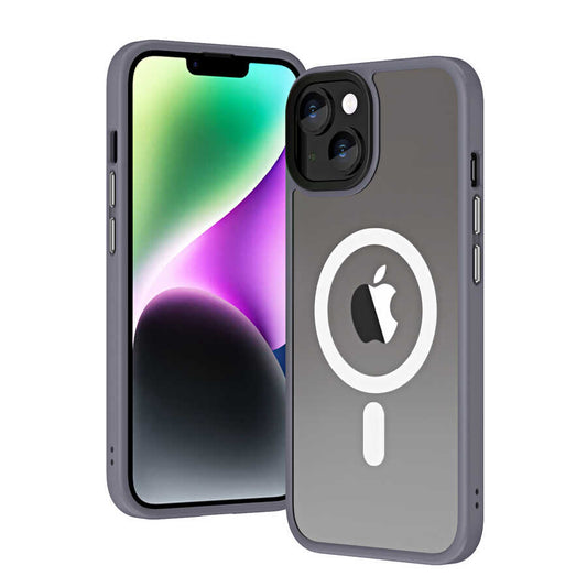 Apple iPhone 13 Kılıf Wireless Şarj Özellikli Zore Hibrit M-safe Kapak