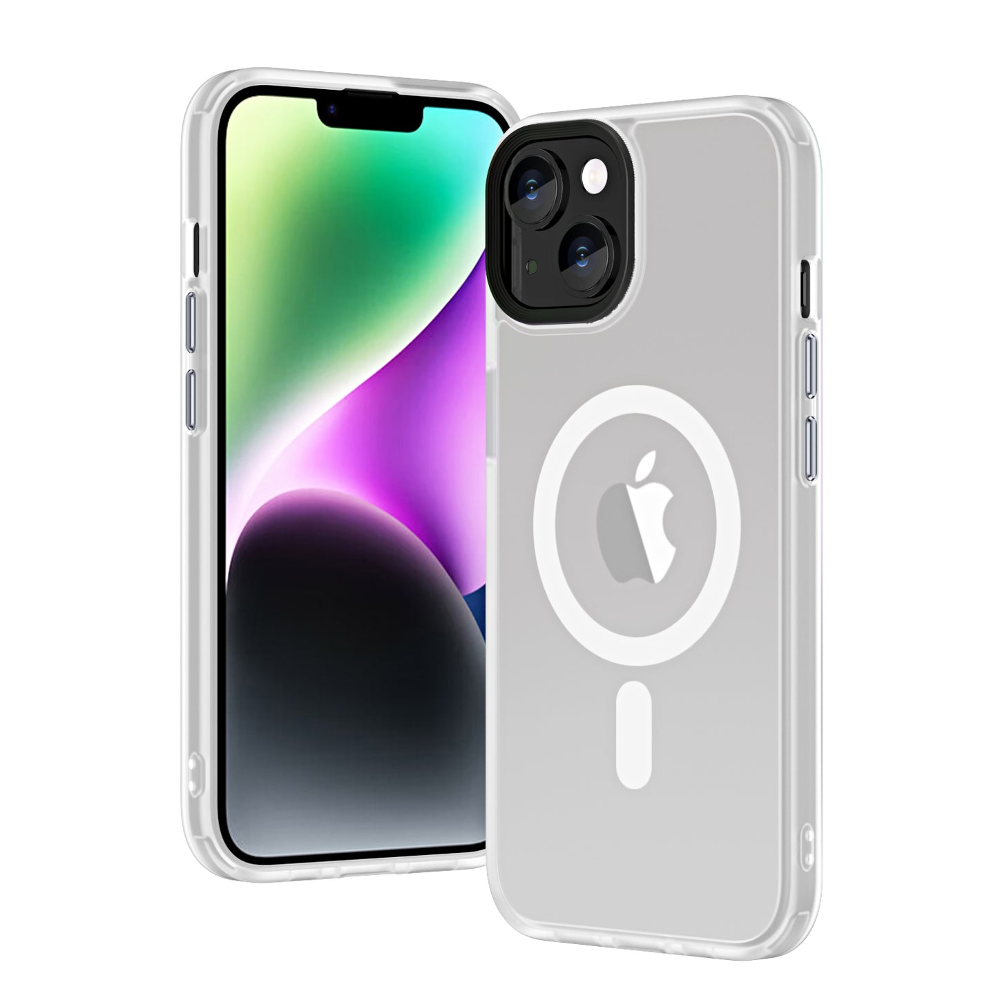 Apple iPhone 13 Kılıf Wireless Şarj Özellikli Zore Hibrit M-safe Kapak