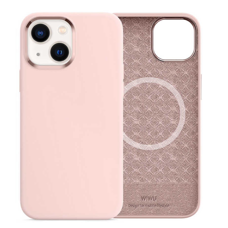 Apple iPhone 13 Kılıf Wiwu M-safe Magnetic Silikon Kapak