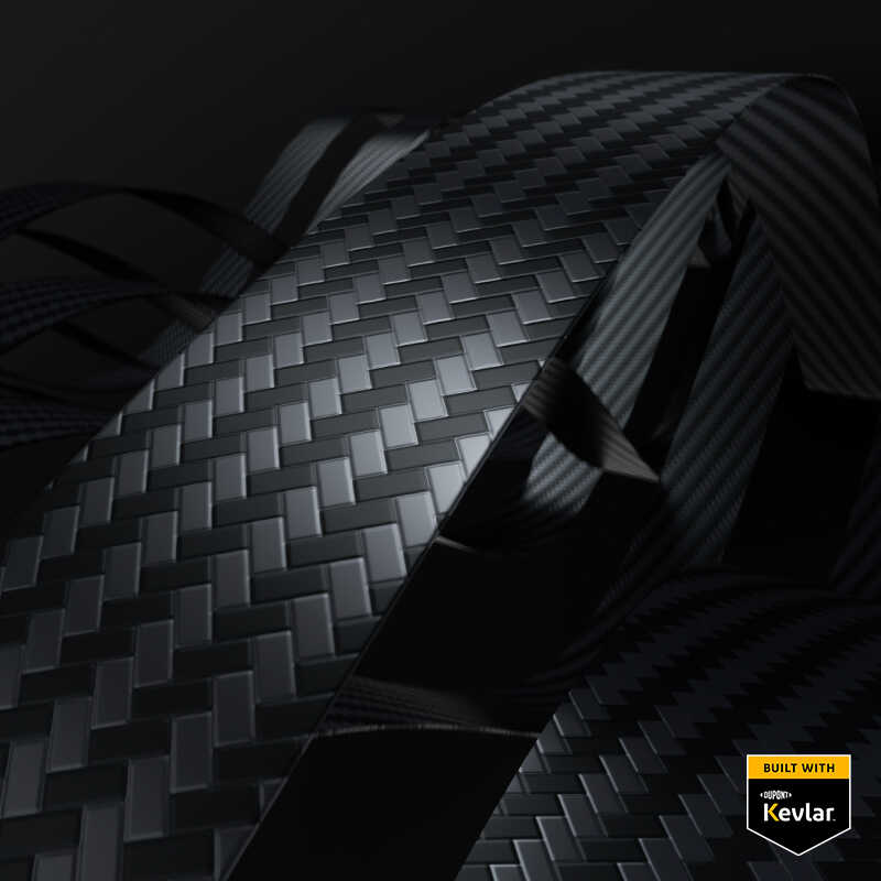 Apple iPhone 13 Pro Kılıf M-safe Özellikli Karbon Fiber Benks Essential Kevlar Kapak