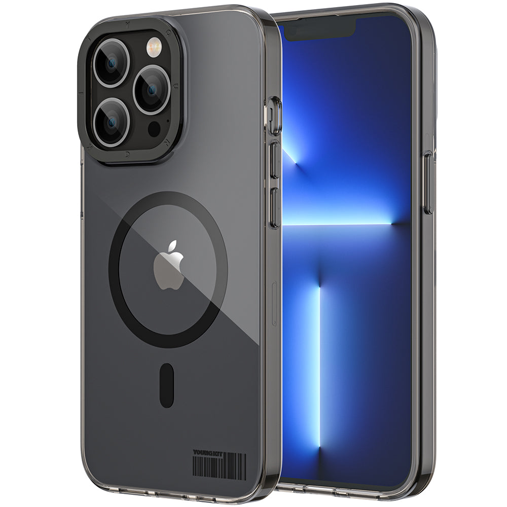 Apple iPhone 13 Pro Max Kılıf M-safe Şarj Özellikli Youngkit Coloured Glaze Serisi Kapak