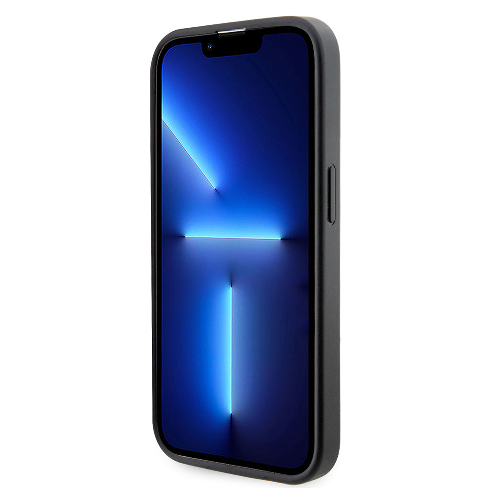 Apple iPhone 14 Pro Max Kılıf Guess Orjinal Lisanslı M-safe Şarj Özellikli 4G Şerit Tasarımlı Printed Kapak