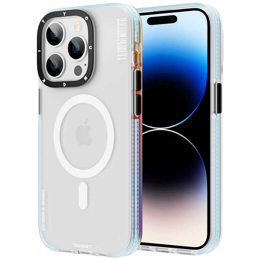 Apple iPhone 14 Pro Max Kılıf M-safe Şarj Özellikli Youngkit Jane Sand Serisi Kapak