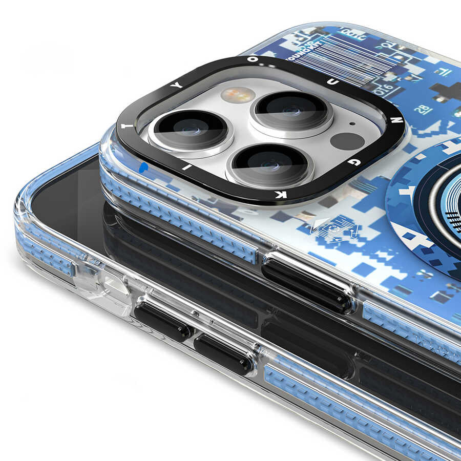 Apple iPhone 14 Pro Max Kılıf M-safe Şarj Özellikli YoungKit Kamuflaj Serisi Kapak