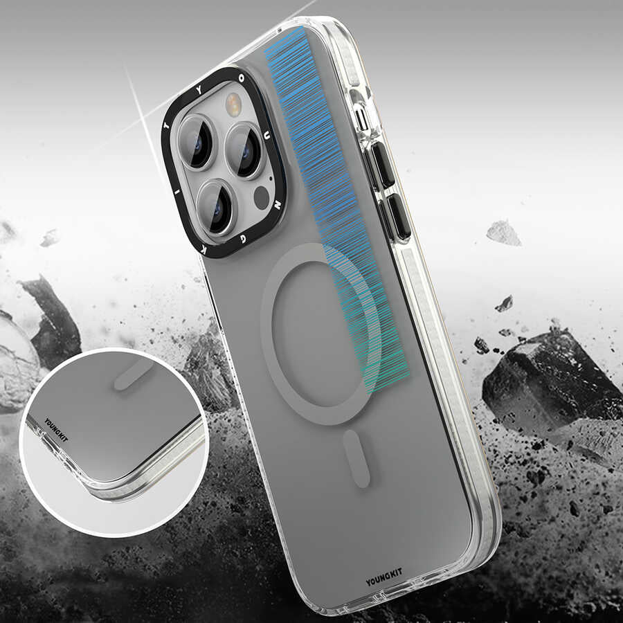 Apple iPhone 14 Pro Max Kılıf M-safe Şarj Özellikli Youngkit Pure Serisi Kapak