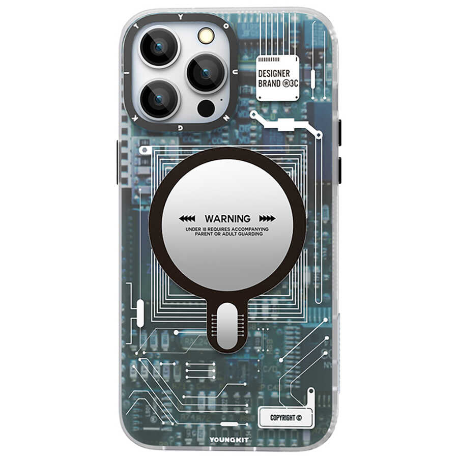 Apple iPhone 14 Pro Max Kılıf M-safe Şarj Özellikli YoungKit Technology Serisi Kapak