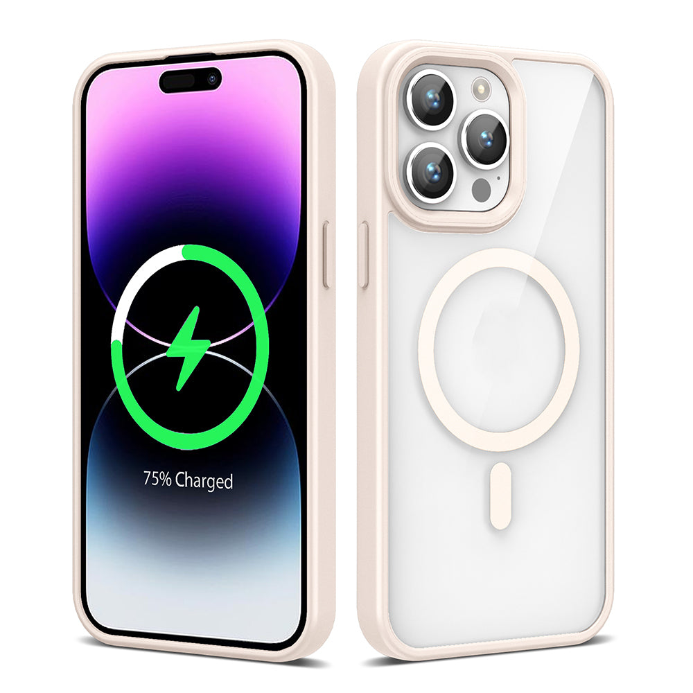 Apple iPhone 14 Pro Max Kılıf M-safe Wireless Şarj Özellikli Silikon Zore Ege Kapak