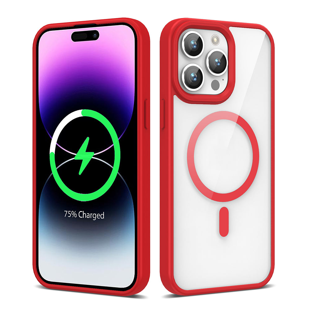 Apple iPhone 14 Pro Max Kılıf M-safe Wireless Şarj Özellikli Silikon Zore Ege Kapak