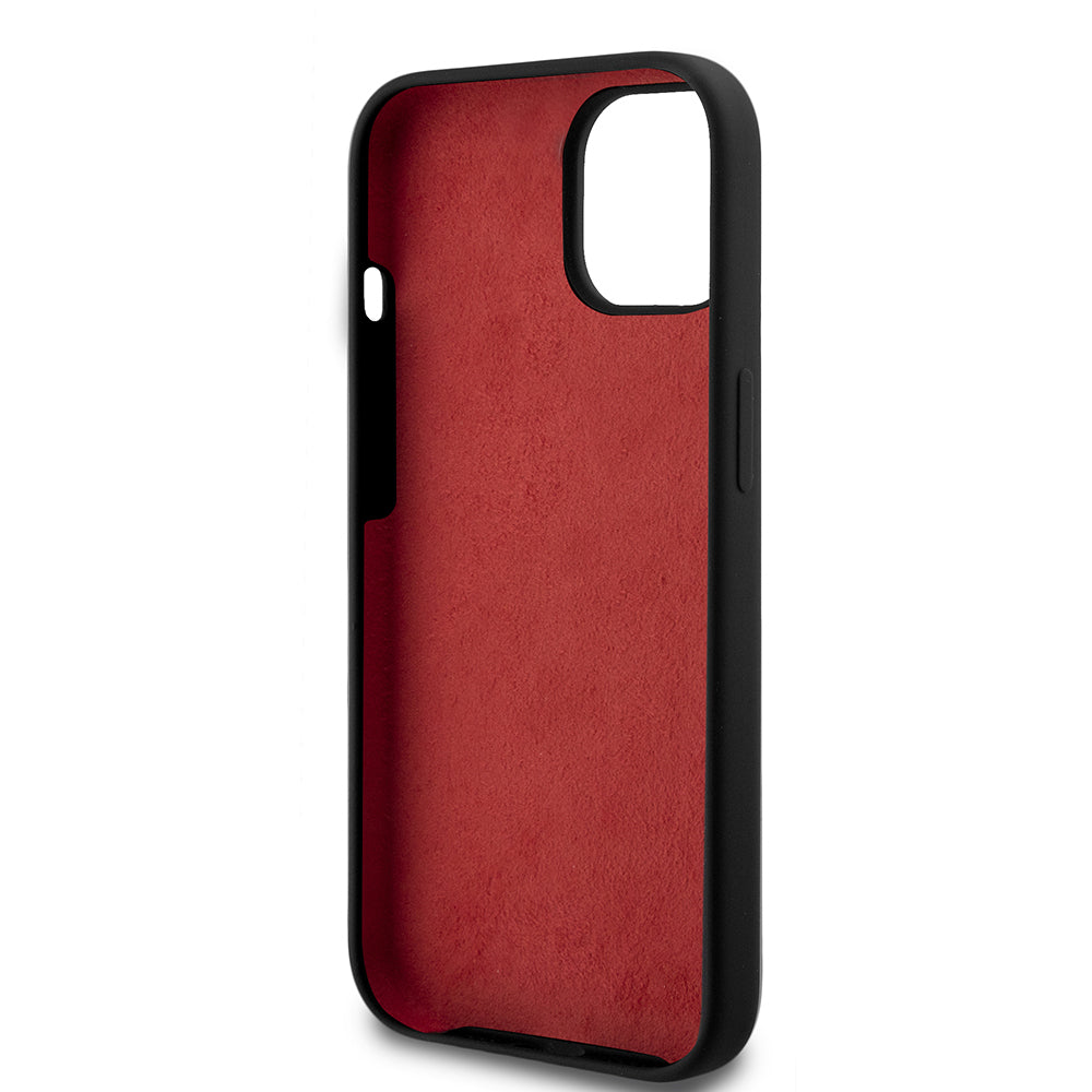 Apple iPhone 15 Kılıf Ferrari Orjinal Lisanslı Metal Logolu SF Yazılı Kapak