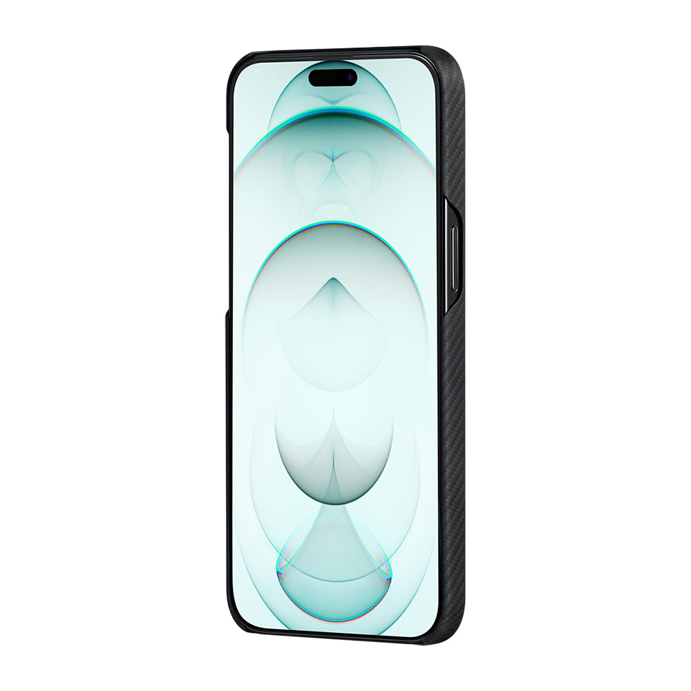 Apple iPhone 15 Plus Kılıf M-safe Şarj Özellikli 600D Aramid Fiber Pitaka Tactile Woven Orchestra Serisi Rhapsody Kapak