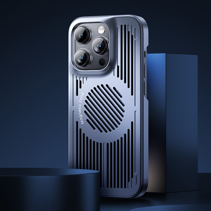Apple iPhone 15 Plus Kılıf M-safe Şarj ve Soğutucu Özellikli Benks Biliz Kapak