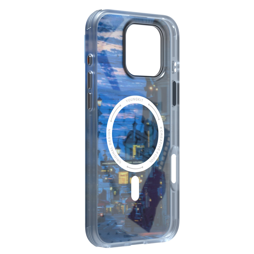 Apple iPhone 15 Pro Kılıf M-safe Şarj Özellikli Youngkit A-City Serisi Kapak