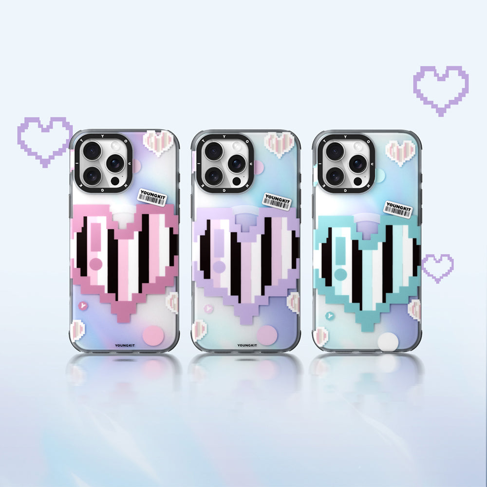 Apple iPhone 15 Pro Max Kılıf M-safe Şarj Özellikli Youngkit Love Serisi Kapak