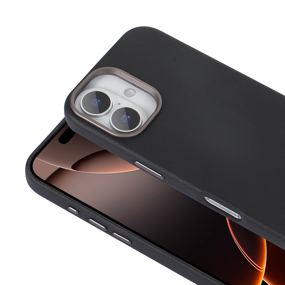 Apple iPhone 16 Kılıf M-safe Şarj Özellikli PU Deri Zore Adora Kapak