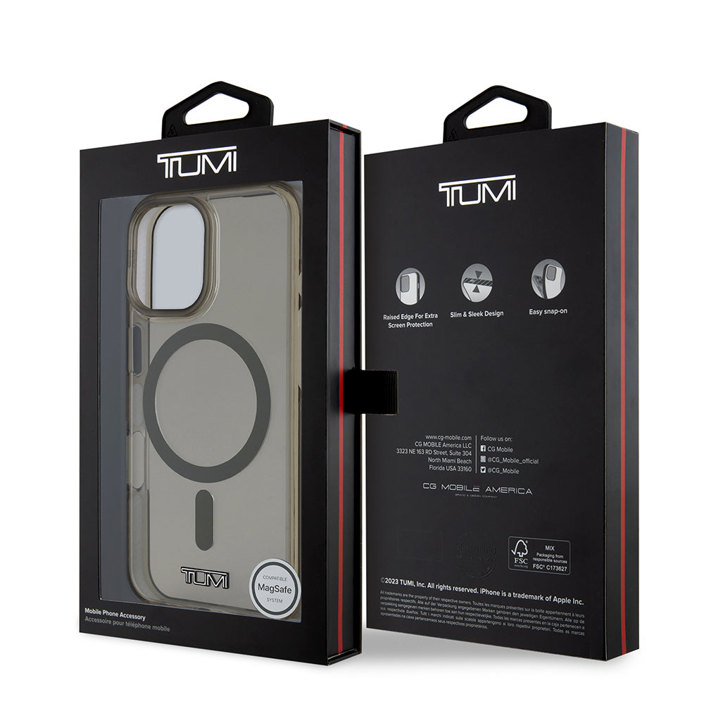 Apple iPhone 16 Kılıf TUMI Orjinal Lisanslı M-safe Şarj Özellikli Airbagli Transparan Kapak