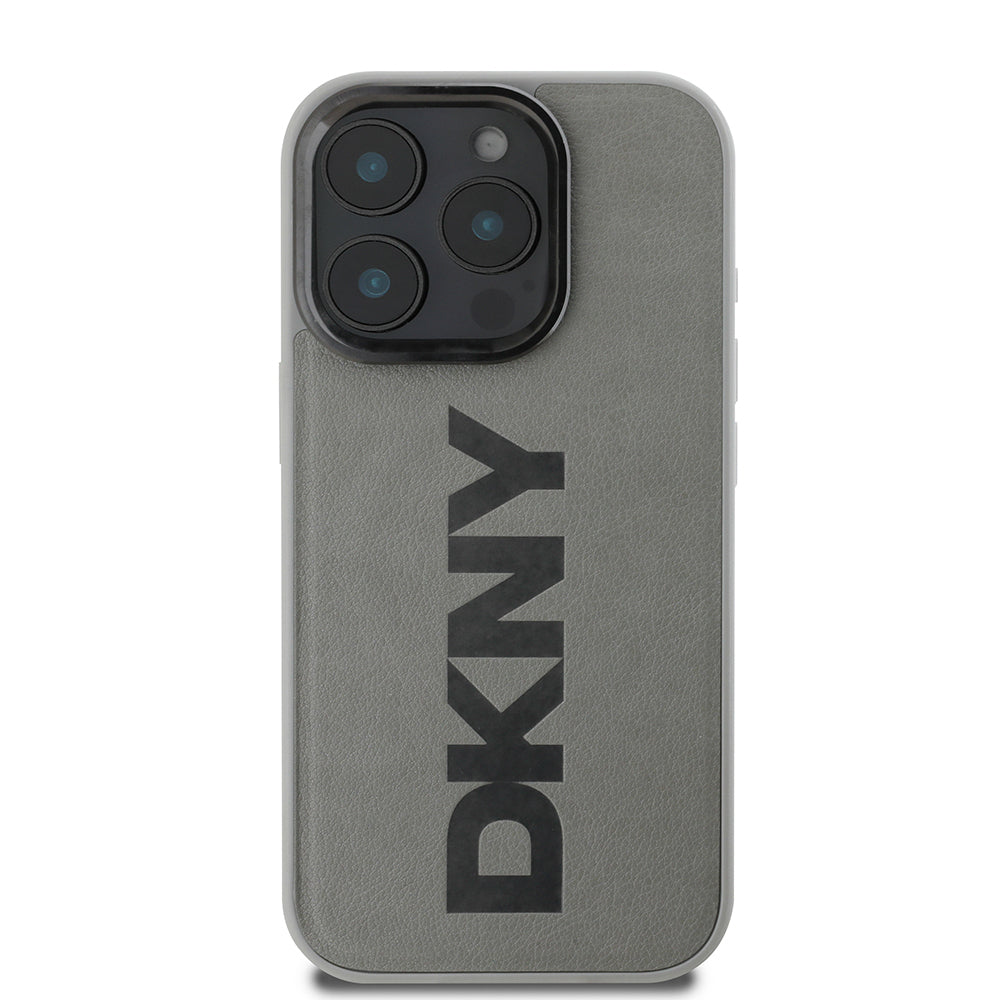 Apple iPhone 16 Pro Kılıf DKNY Orjinal Lisanslı M-safe Şarj Özellikli PU Deri Plain Kapak