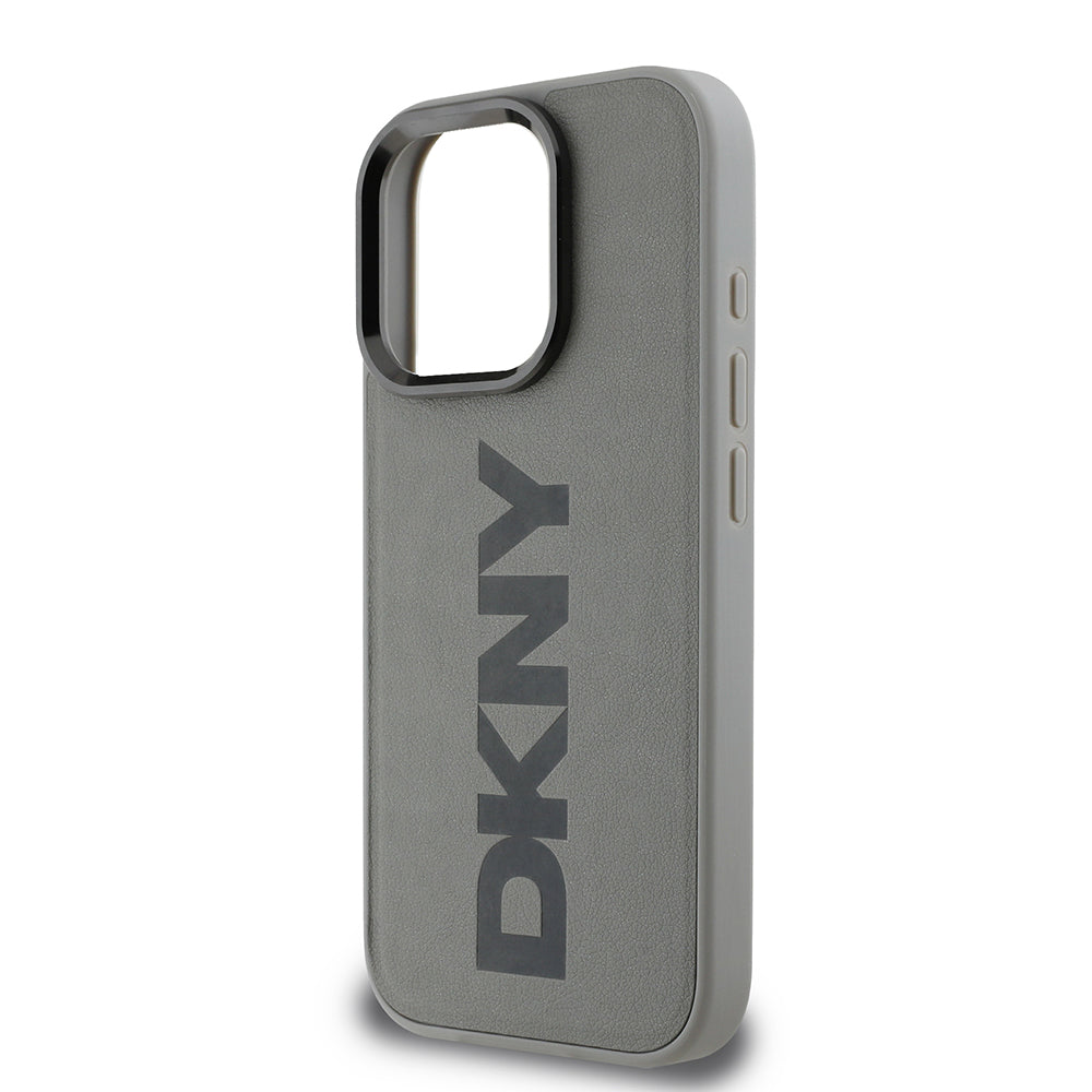 Apple iPhone 16 Pro Kılıf DKNY Orjinal Lisanslı M-safe Şarj Özellikli PU Deri Plain Kapak