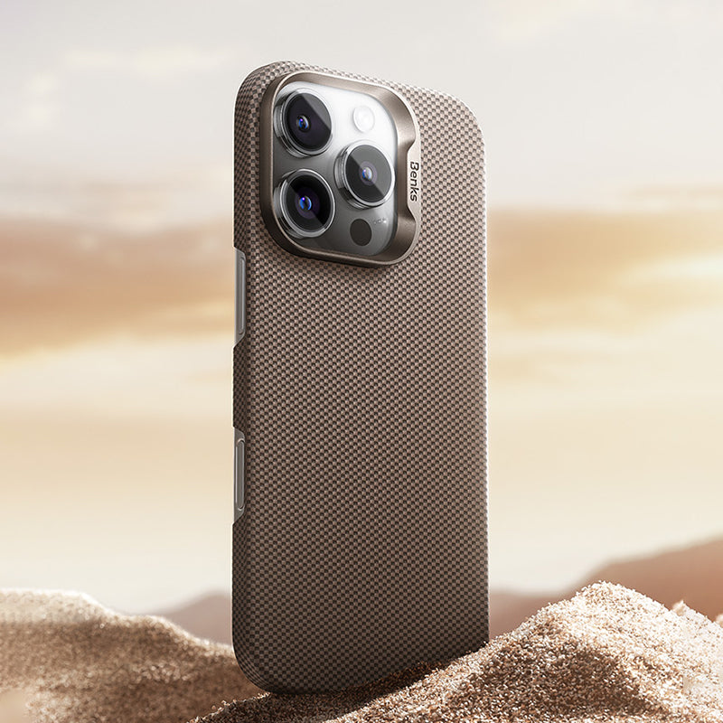 Apple iPhone 16 Pro Kılıf M-safe Şarj Özellikli Benks Yeni Seri ArmorTint ArmorAir Kevlar Kapak