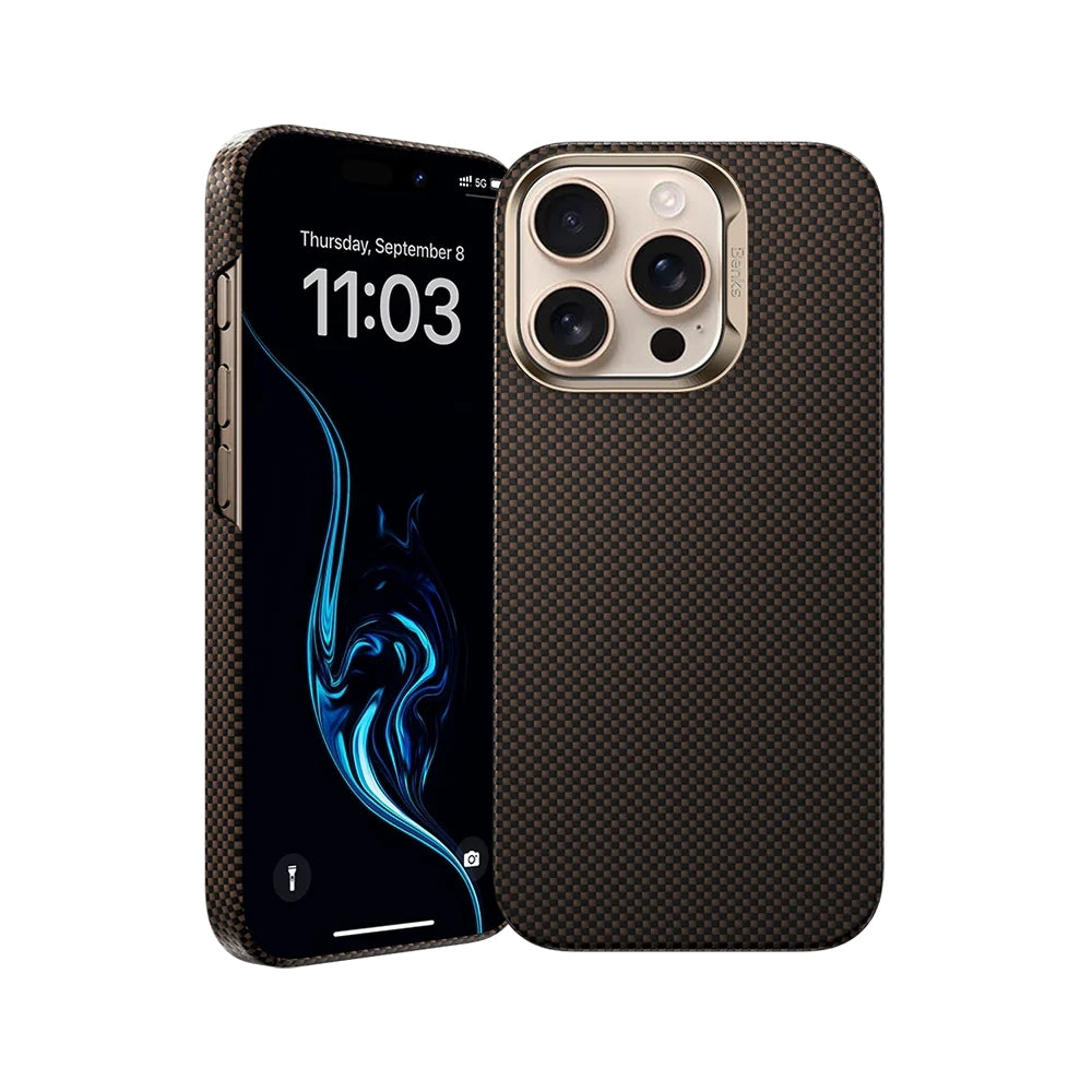 Apple iPhone 16 Pro Kılıf M-safe Şarj Özellikli Benks Yeni Seri ArmorTint ArmorAir Kevlar Kapak