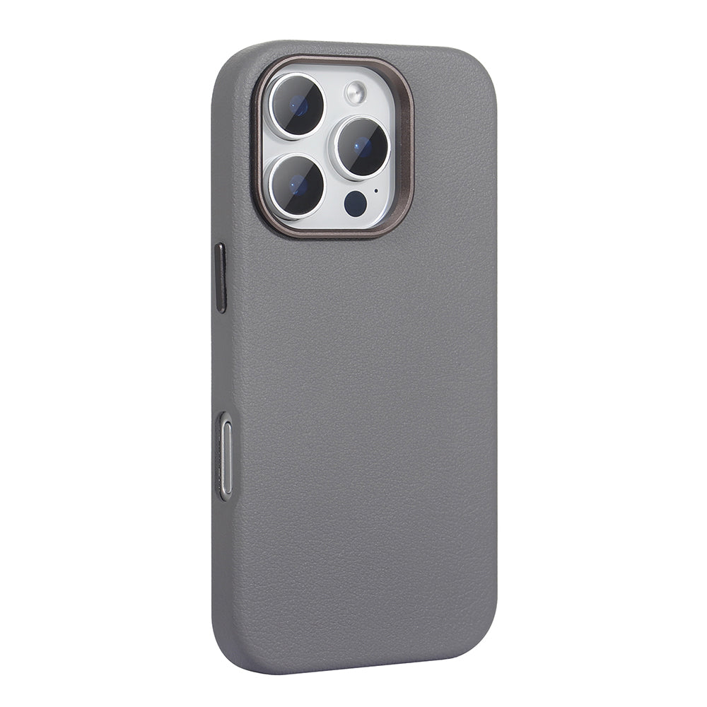 Apple iPhone 16 Pro Kılıf M-safe Şarj Özellikli PU Deri Zore Adora Kapak