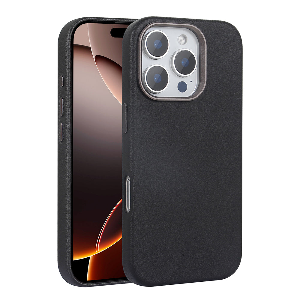 Apple iPhone 16 Pro Kılıf M-safe Şarj Özellikli PU Deri Zore Adora Kapak