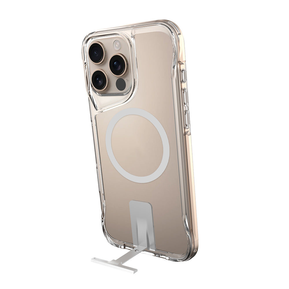 Apple iPhone 16 Pro Kılıf M-safe Şarj Özellikli Zore T-Max Standlı Kapak