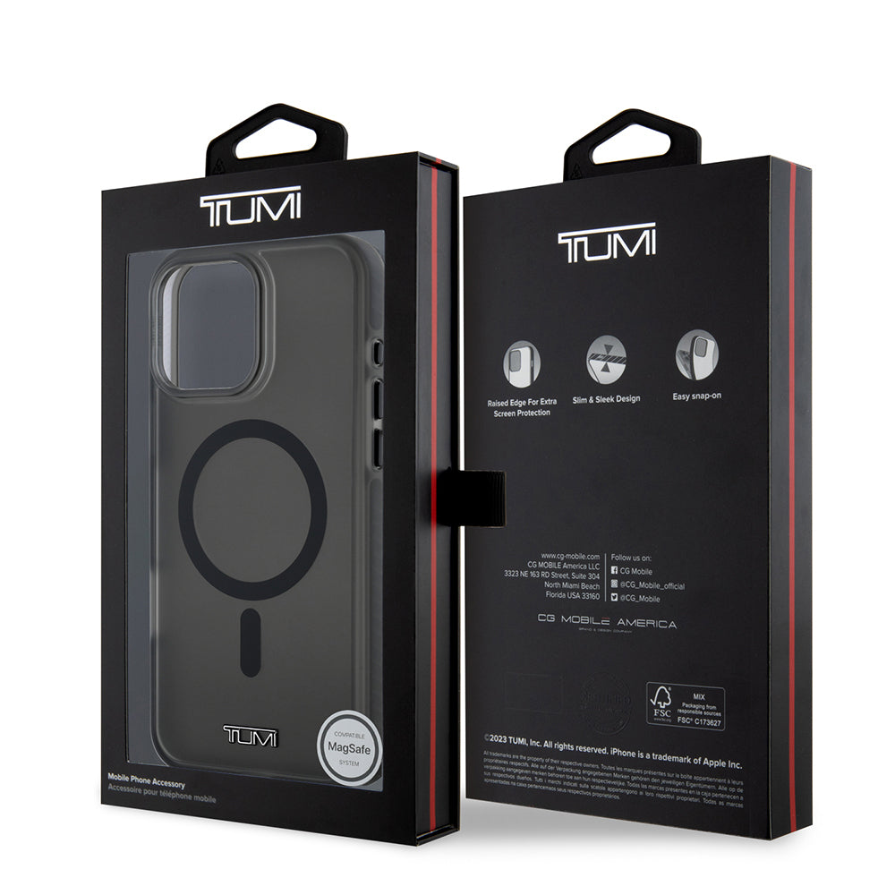 Apple iPhone 16 Pro Kılıf TUMI Orjinal Lisanslı M-safe Şarj Özellikli Airbagli Buzlu Transparan Kapak