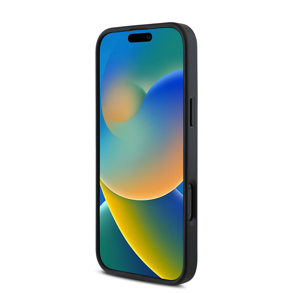 Apple iPhone 16 Pro Max Kılıf DKNY Orjinal Lisanslı M-safe Şarj Özellikli Metal Logolu PU Deri Grained Kapak