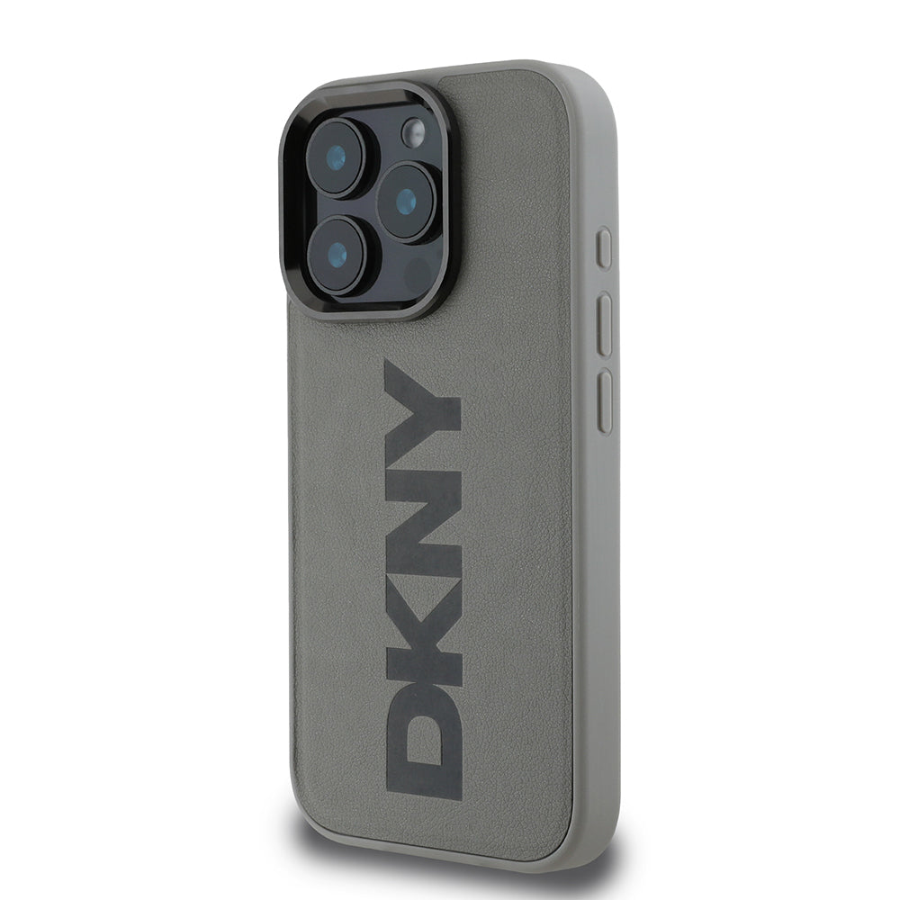 Apple iPhone 16 Pro Max Kılıf DKNY Orjinal Lisanslı M-safe Şarj Özellikli PU Deri Plain Kapak