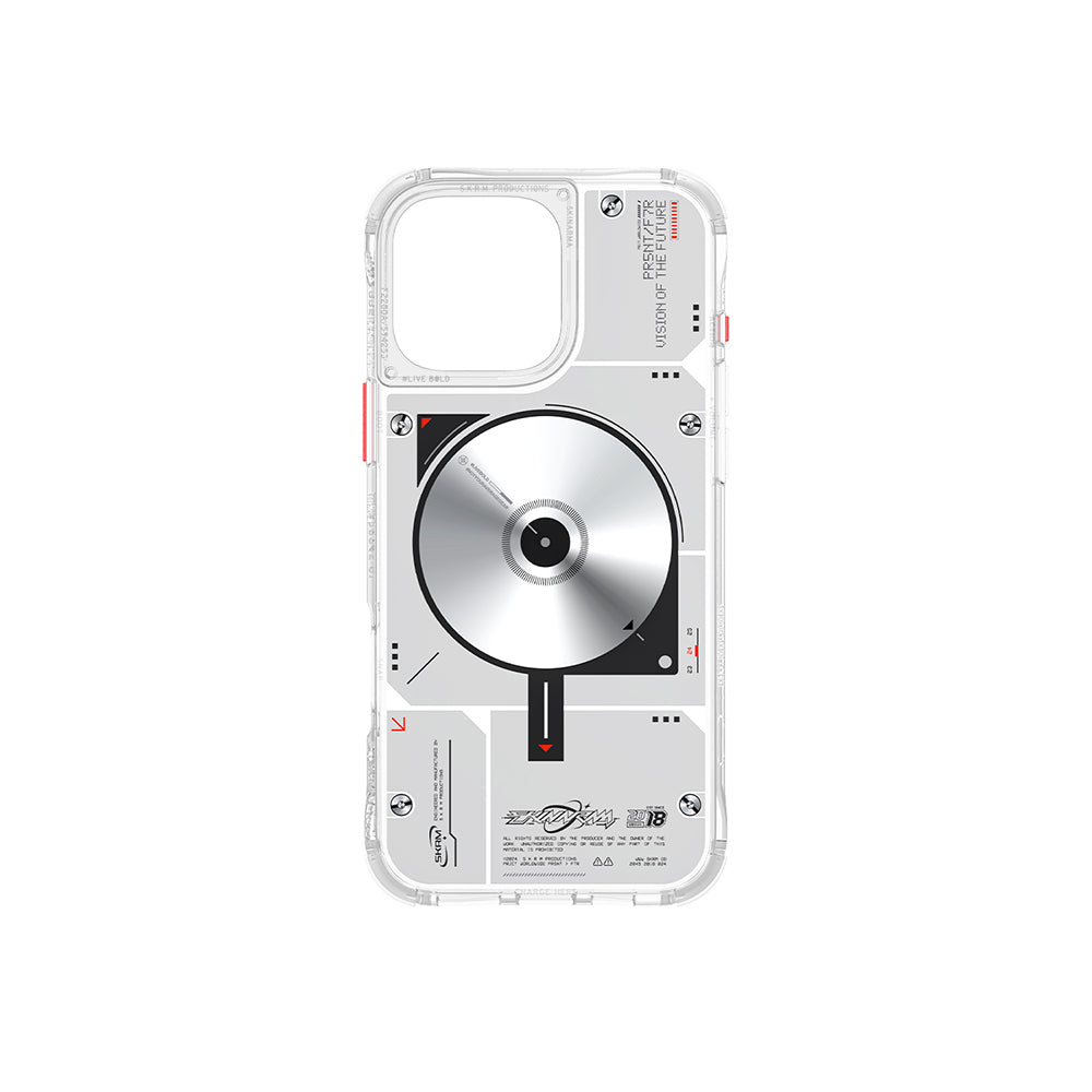 Apple iPhone 16 Pro Max Kılıf M-safe Şarj Özellikli Disk Desenli Airbag Tasarımlı Skinarma Nova Kapak