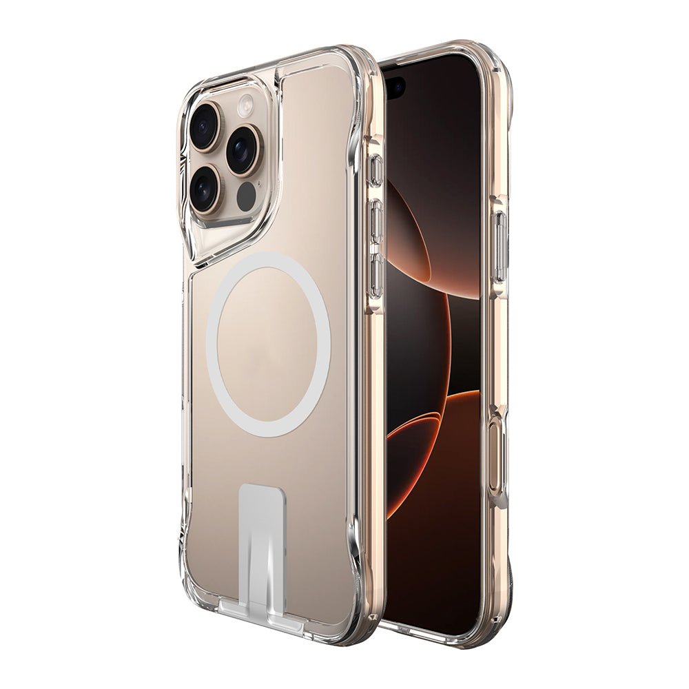 Apple iPhone 16 Pro Max Kılıf M-safe Şarj Özellikli Zore T-Max Standlı Kapak