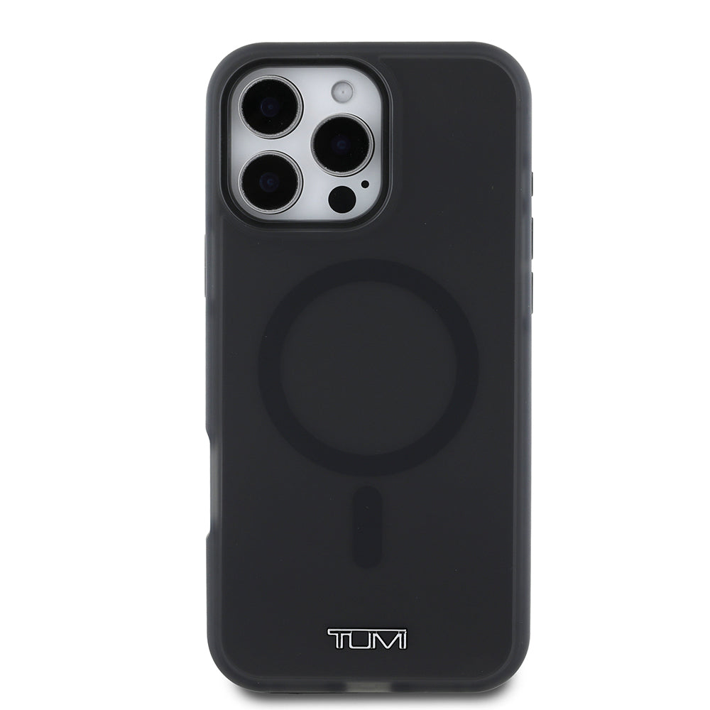 Apple iPhone 16 Pro Max Kılıf TUMI Orjinal Lisanslı M-safe Şarj Özellikli Airbagli Buzlu Transparan Kapak
