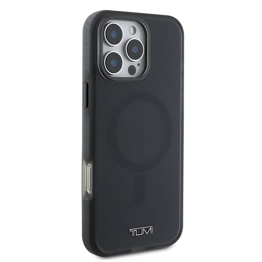 Apple iPhone 16 Pro Max Kılıf TUMI Orjinal Lisanslı M-safe Şarj Özellikli Airbagli Buzlu Transparan Kapak