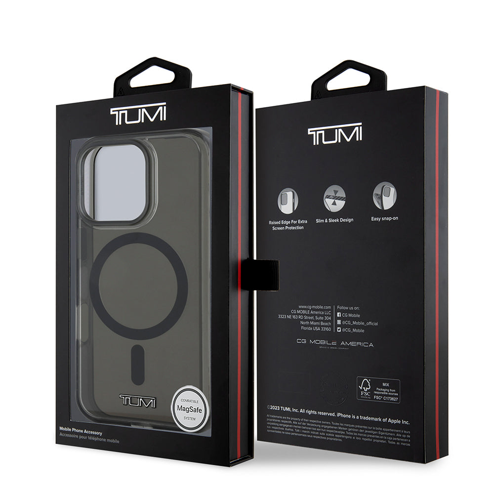 Apple iPhone 16 Pro Max Kılıf TUMI Orjinal Lisanslı M-safe Şarj Özellikli Airbagli Transparan Kapak