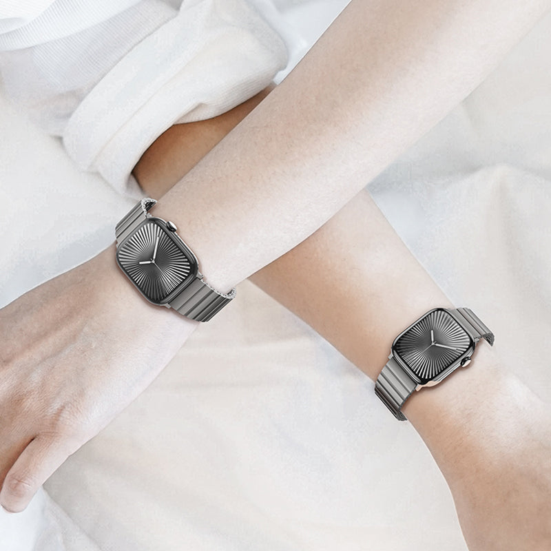 Apple Watch 10 46mm Benks Aero Titan Serisi Titanyum Metal Kordon