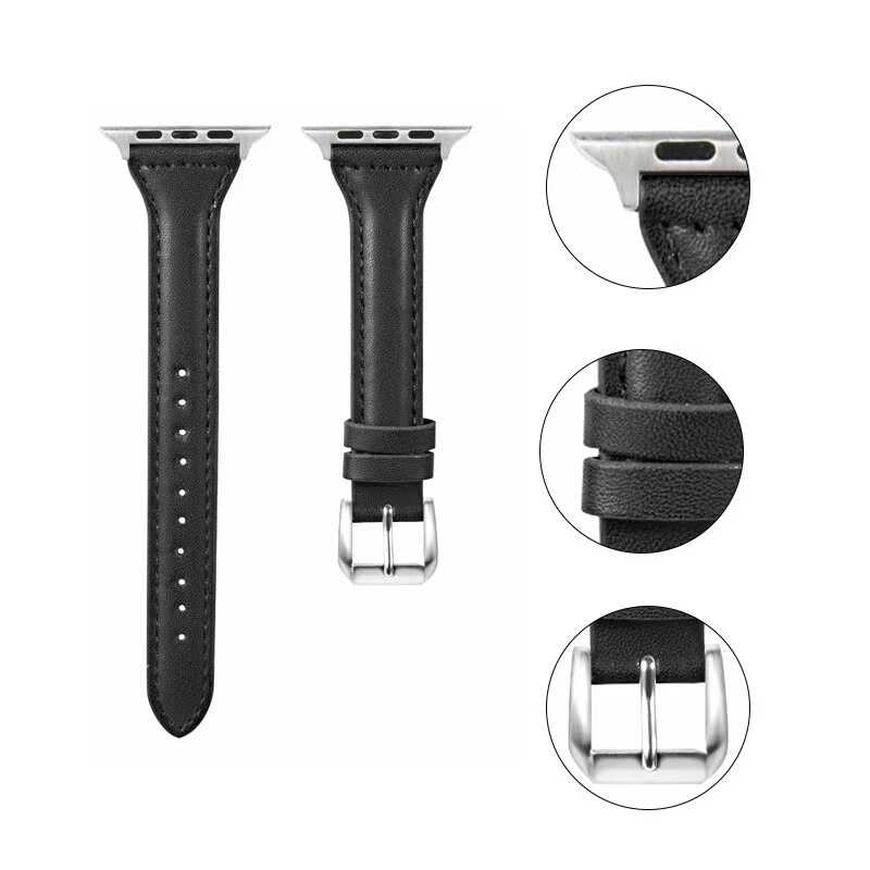 Apple Watch Ultra 49mm Kordon KRD-28 Deri Strap Kayış