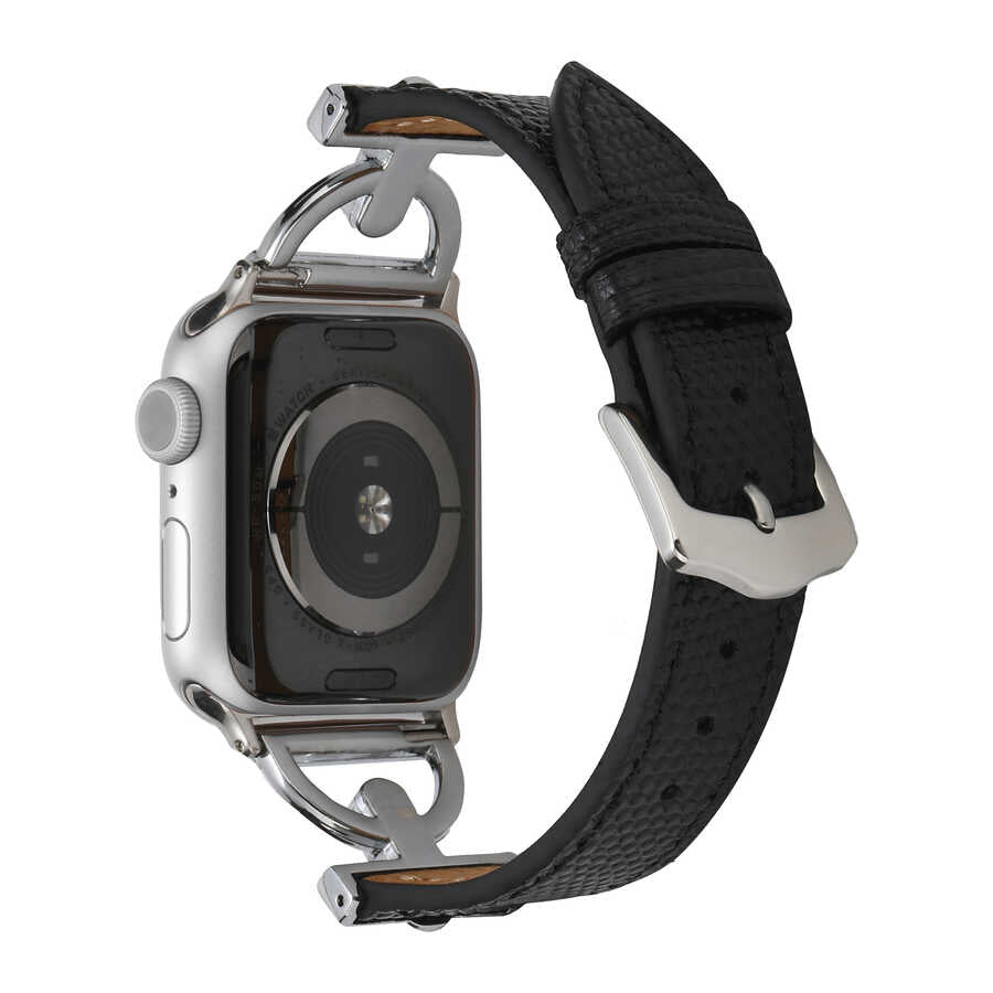 Apple Watch Ultra 49mm Kordon KRD-53 Deri Strap Kayış